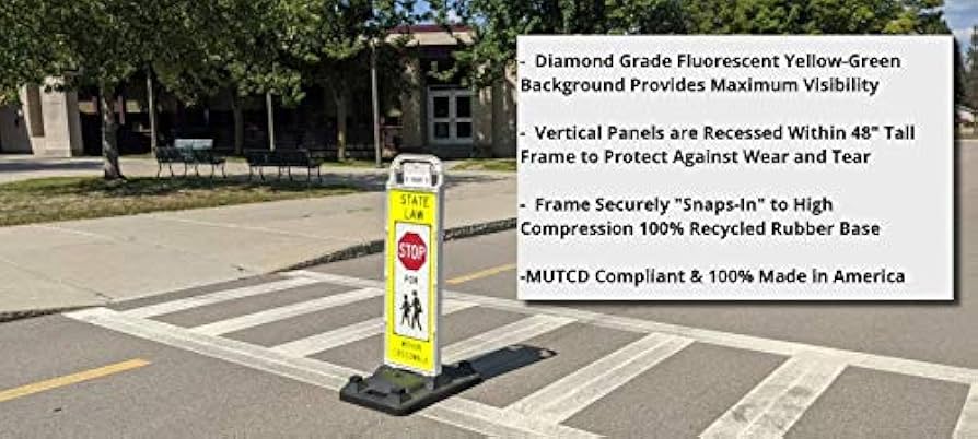 Zule Moskowitz/街路 複製画 サイン入り Amazon.com: STOP FOR PEDESTRIAN, MUTCD COMPLIANT. Crossing